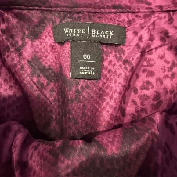 White House Black Market Wool Blend Tweed Pencil Skirt Black White Size 00 - Picture 6 of 11